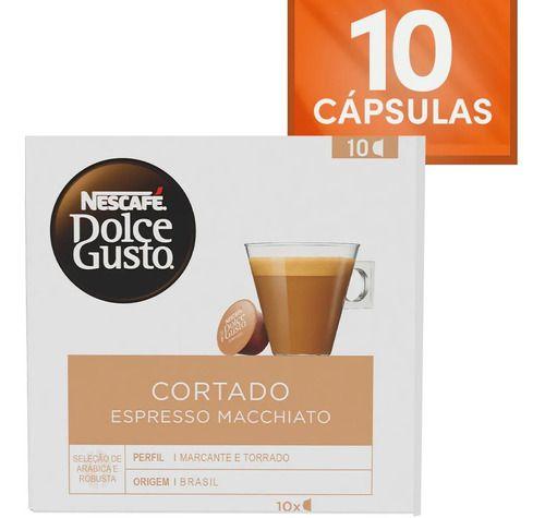 Imagem de Café em Cápsula Nescafé Dolce Gusto Cortado Espresso Macchiato 10 unidades