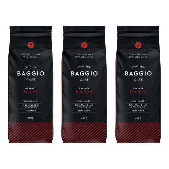 Imagem de Café Em Grão, Baggio, 3 Pacotes De 500G, Bourbon