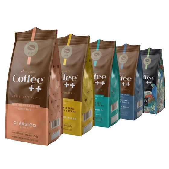 Imagem de Café Em Grão, Coffee Mais Torrado, 5 Pacotes De 250G