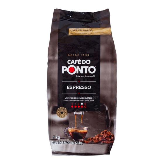 Imagem de Café em Grãos Do Ponto Espresso Torrado Em 1Kg - Café do Ponto