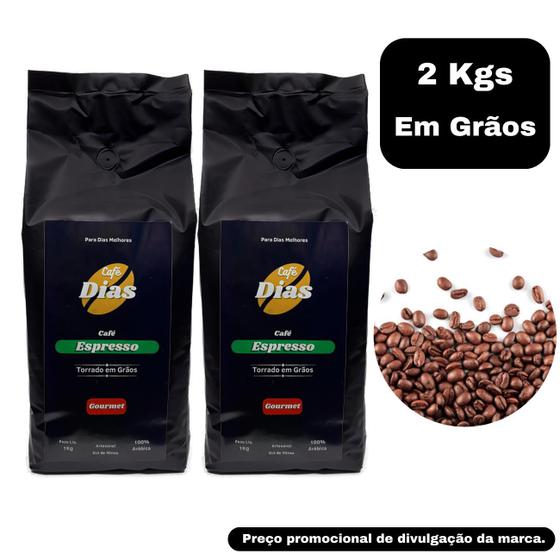 Imagem de Café em Grãos Gourmet Arábica Artesanal Sul de Minas Espresso 2kgs Kit
