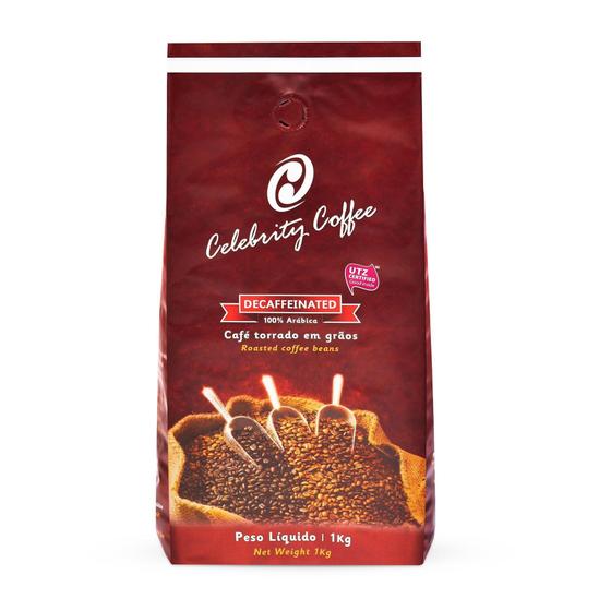 Imagem de Café Especial Celebrity Coffee Decaffeinated Em Grão - 1Kg