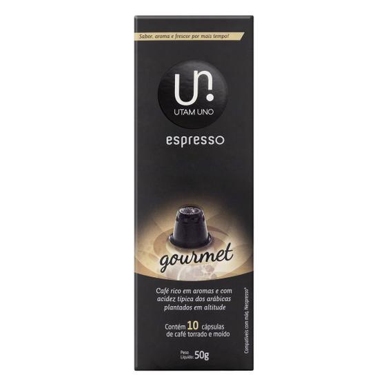 Café Espresso Gourmet 10 Cápsulas UTAM UNO 50g - Cápsula de Café ...