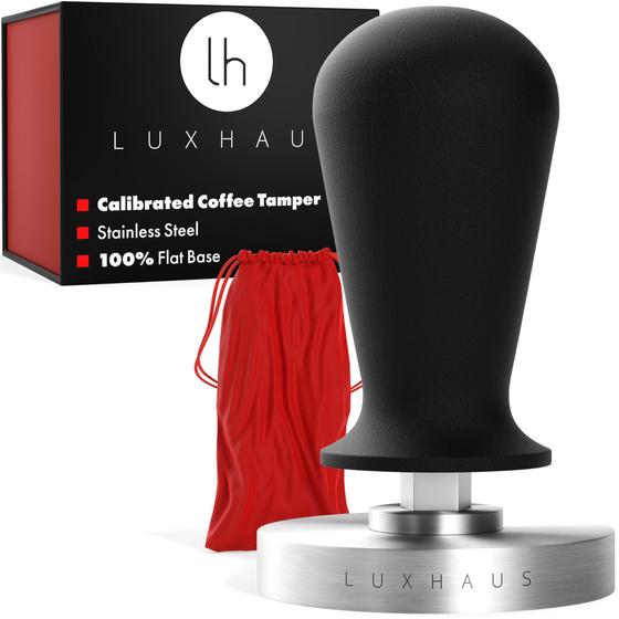 Imagem de Café Espresso Tamper LuxHaus 58mm Calibrado em Aço Inoxidável