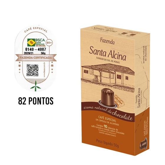Imagem de Café Fazenda Santa Alcina Chocolate 10 cápsulas - Compatíveis Nespresso*