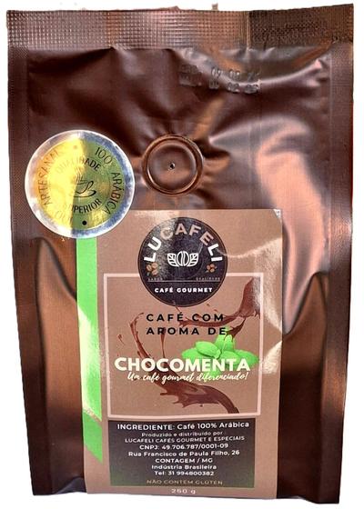 Imagem de CAFÉ GOURMET AROMATIZADO 100% ARÁBICA - CHOCOMENTA - 500g - EM GRÃOS