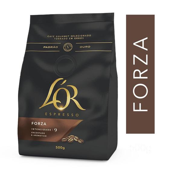 Café L'OR Forza Grãos 500g Menor preço em Café L'OR Forza Grãos 500g