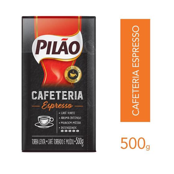 Imagem de Café Pilão Torrado e Moído Cafeteria Espresso Vácuo 500g