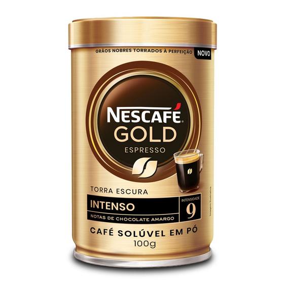 Imagem de Café Solúvel Nescafé Gold Espresso Intenso Lata 100g