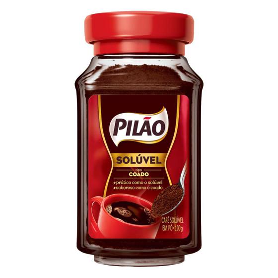 Imagem de Café Solúvel Pilão Coado vidro 100g