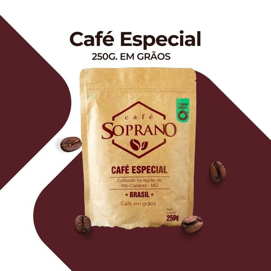 Imagem de Café soprano especial torra media 250g - graos