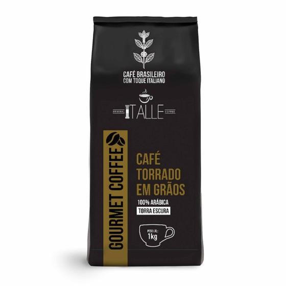 Café Torrado Arábica Em Grãos Cafe Italle 1kg Gourmet Menor preço em Café Torrado Arábica Em Grãos Cafe Italle 1kg Gourmet