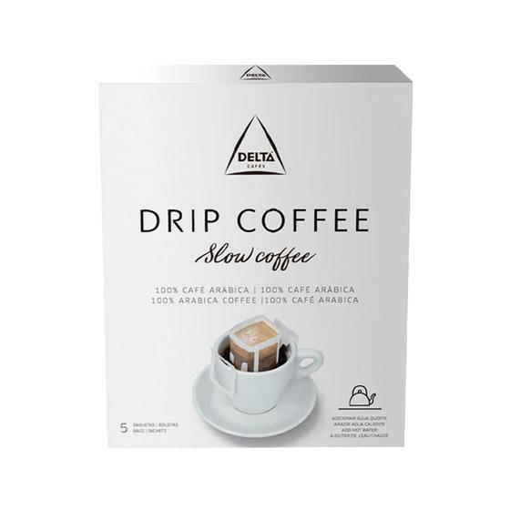 Imagem de Café Torrado e Moído Delta Drip Coffee 5 Saches 9g