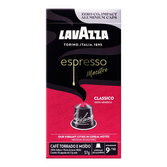 Imagem de Café Torrado e Moído Espresso Clássico em Cápsulas Lavazza 57g