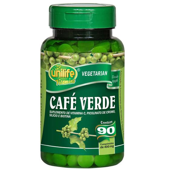 Imagem de Cafe verde 90caps 400mg unilife - Unilife