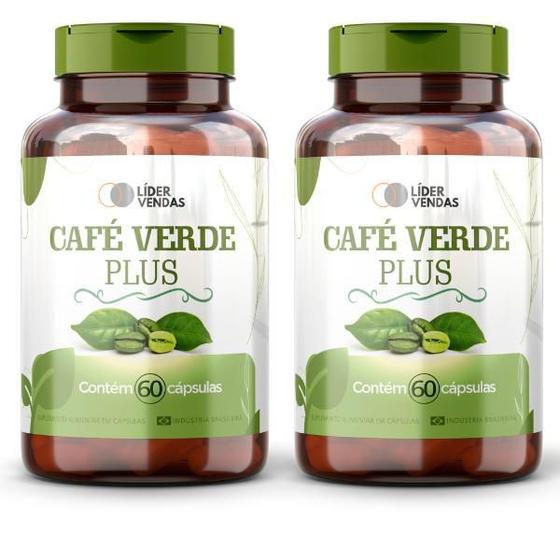 Imagem de Café Verde Plus -60 Cáps Kit Com 2 Potes