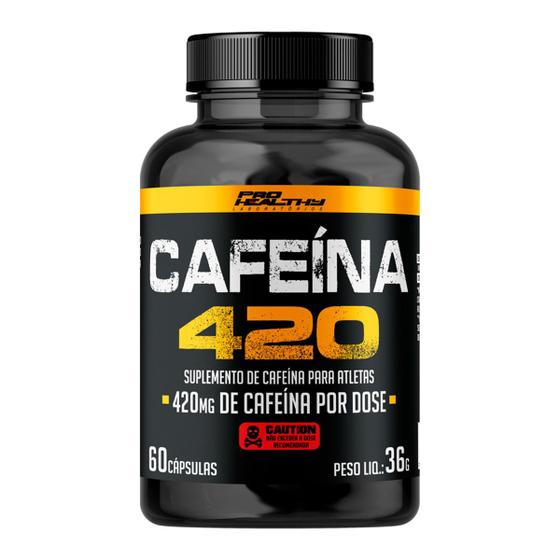 Cafeína 420mg - pote 60 Cápsulas - Pro Healthy Menor preço em Cafeína 420mg - pote 60 Cápsulas - Pro Healthy