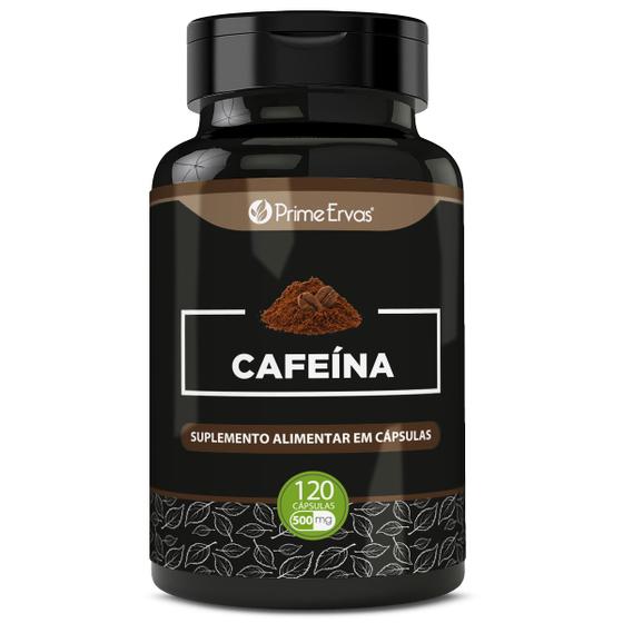 Imagem de Cafeína 500mg 120 cápsulas Prime Ervas