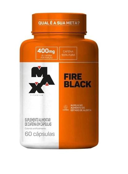 Imagem de Cafeína Fire Black 60 cápsulas - Max Titanium