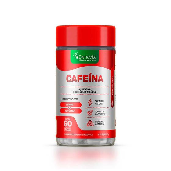 Imagem de Cafeína, Guaraná, Café Verde 3x1 - Suplemento Alimentar, 60 Capsulas - Denavita