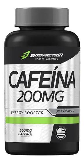 Imagem de Cafeína Pura 200mg Suplemento 30 Caps Bodyaction