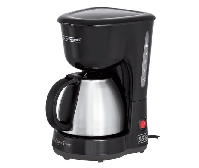 Cafeteira 18 Cafés Com Jarra Em Inox 600W 220V CM15-B2 - Black&Decker Menor preço em Cafeteira 18 Cafés Com Jarra Em Inox 600W 220V CM15-B2 - Black&Decker