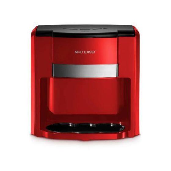 Imagem de Cafeteira 2 xicaras 450w vermelho be016 220v com filtro permanente  MULTILASER