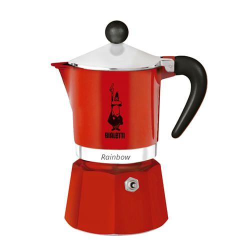 Cafeteira Italiana Bialetti Rainbow 150ml Vermelho - 10030103