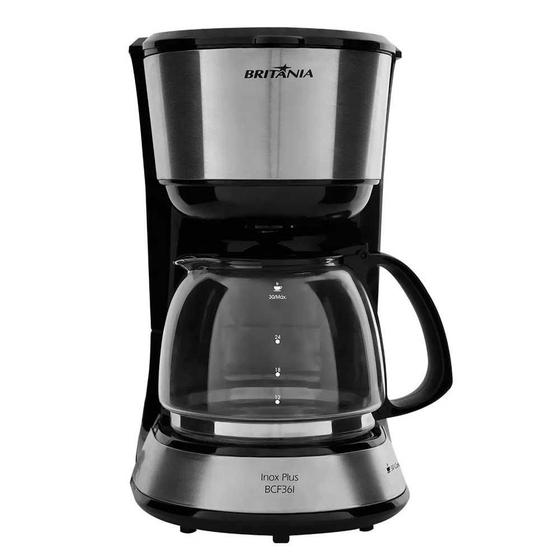 Imagem de Cafeteira Britânia Inox Plus 30 Xícaras BCF36I - 127V