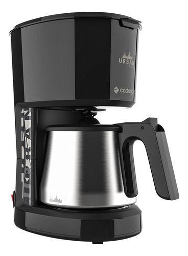 Imagem de Cafeteira Cadence Urban Pop Inox Caf810 Semi Automática Preta E Aço Inoxidável De Filtro 127v