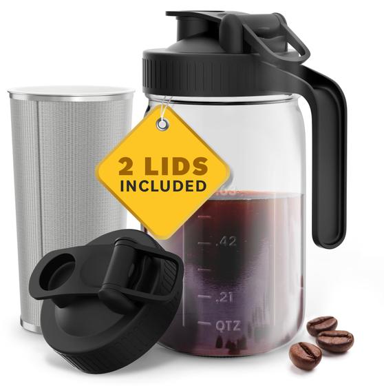 Imagem de Cafeteira Cold Brew Home Hero 1L - Com Filtro de Aço Inoxidável