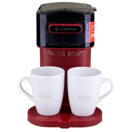 Imagem de Cafeteira com 2 Xícaras Single CAF230 Cadence Vermelha 127V