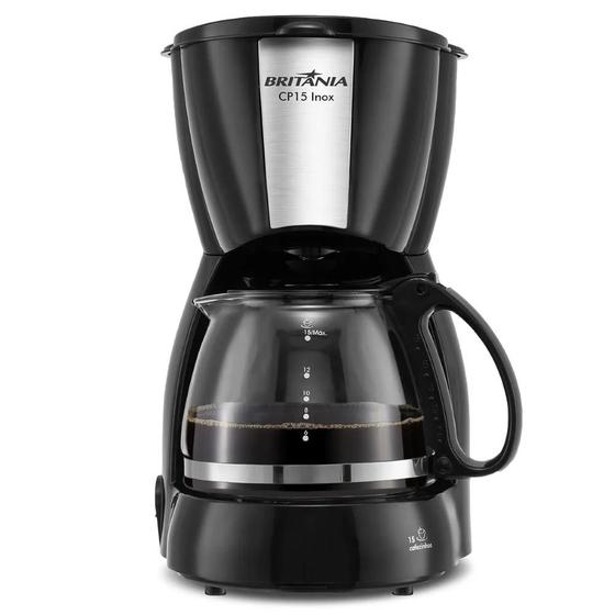 Imagem de Cafeteira CP15 Inox Britânia Com Capacidade 600ML e Colher Dosadora 220V