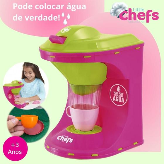 Imagem de Cafeteira de Brinquedo Little Chefs Usual Rosa