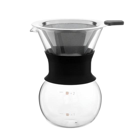 Imagem de Cafeteira De Vidro Com Filtro Reutilizável Em Inox 200ml