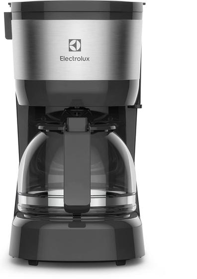 Imagem de Cafeteira Electrolux Efficient ECM10 semi automática preta e prateada filtro removível 110V