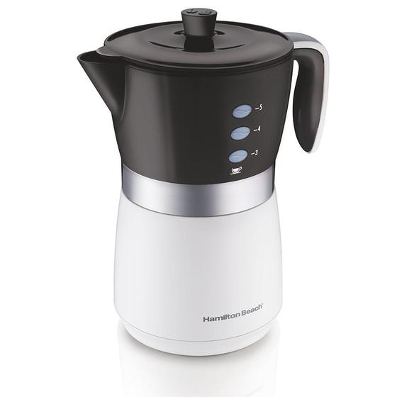 Cafeteira Elétrica 14 Xícaras Hamilton Beach Branca/Preta Menor preço em Cafeteira Elétrica 14 Xícaras Hamilton Beach Branca/Preta