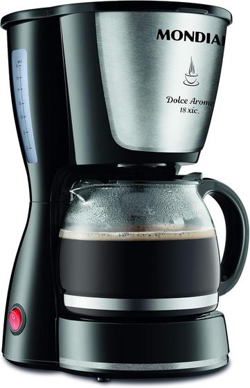 Imagem de Cafeteira Elétrica 18 Xícaras Mondial Dolce Arome C 30 Preta 110V