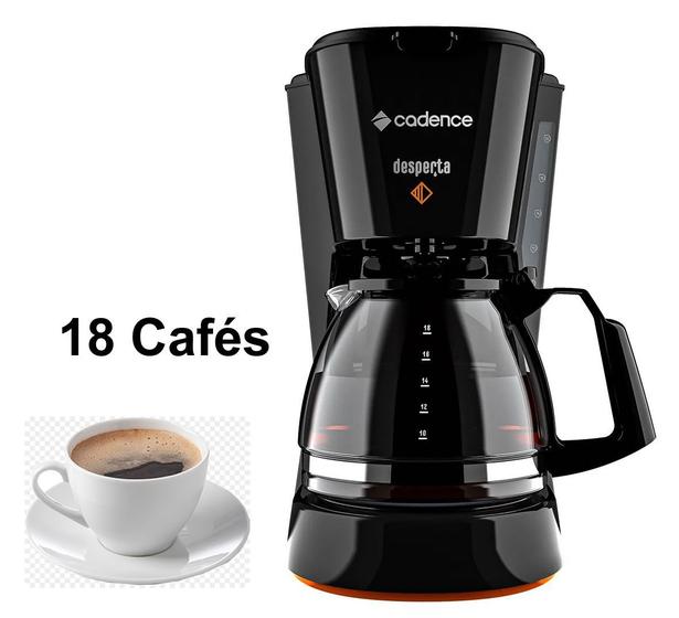 Imagem de Cafeteira Eletrica Cadence Desperta Contrast 18 Cafes Preta 220V - CAF338