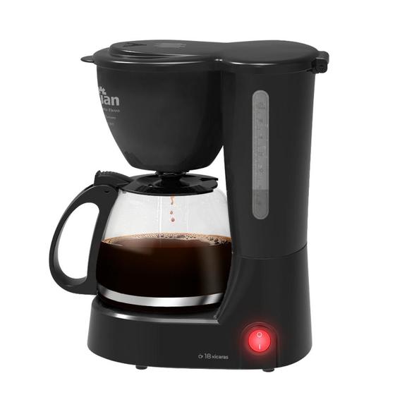 Cafeteira Elétrica CF-102 Kian 18 Xícaras 650W Jarra de Vidro, Preto, 127V Menor preço em Cafeteira Elétrica CF-102 Kian 18 Xícaras 650W Jarra de Vidro, Preto, 127V