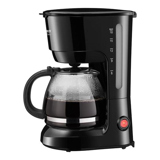 Imagem de Cafeteira Elétrica Easy Lenoxx Preta 18 Cafés Preta - 220V