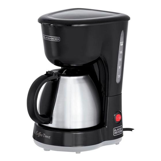 Imagem de Cafeteira Elétrica Inox Coffee Time - 18 Cafés - Black Decker