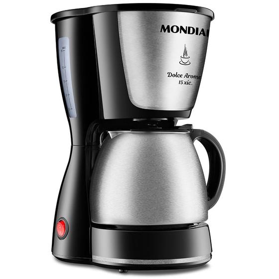 Imagem de Cafeteira Elétrica Mondial Dolce Arome C-34JI-15X 550W Inox 127V