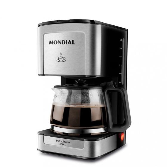 Cafeteira Elétrica Mondial Dolce Arome C-44-32X-SI Menor preço em Cafeteira Elétrica Mondial Dolce Arome C-44-32X-SI