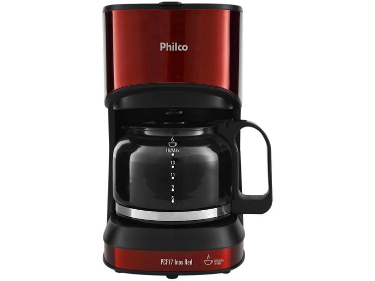 Imagem de Cafeteira Elétrica Philco PCF17 Inox Red