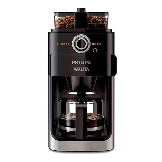 Cafeteira Elétrica Philips Walita Duo Blend, 34 Xícaras, Moedor de ...