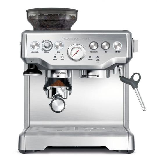 Imagem de Cafeteira elétrica tramontina by breville express pro aço inox com moedor 2 l 220v 69066/012