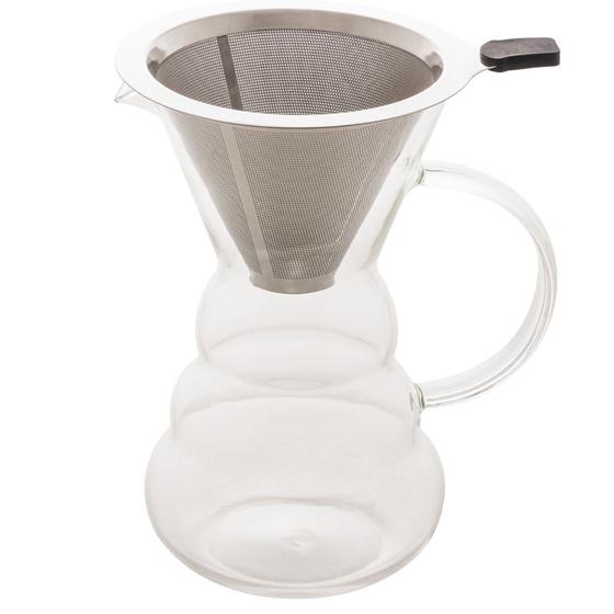 Imagem de Cafeteira em Vidro Borossilicato C/ filtro em Inox 500ml Lyor