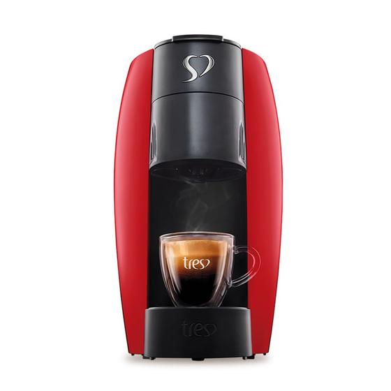 Imagem de Cafeteira Espresso LOV Vermelha Brilhante Automática 220V - TRES 3 Corações