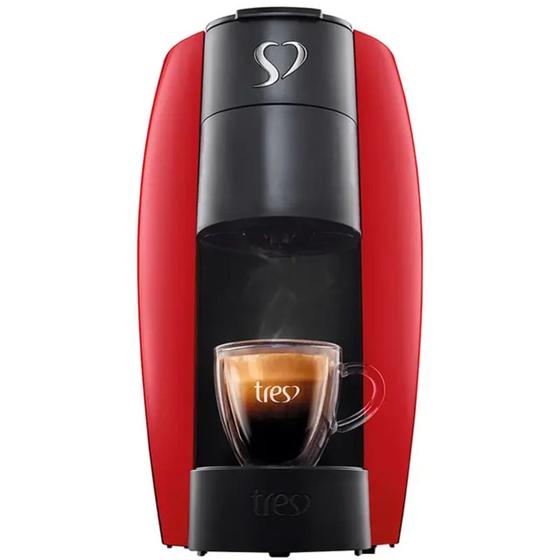 Imagem de Cafeteira Espresso TRES Coracoes LOV - 20039020 Vermelho 220 VOLTS